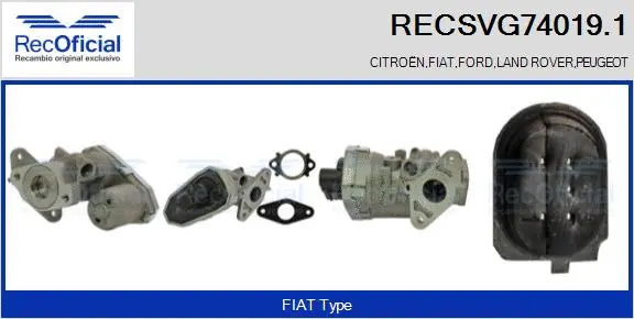 EGR Valve (RECSVG74019.1)