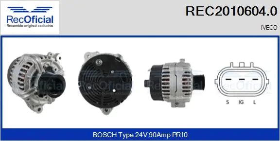 Alternator (REC2010604.0)