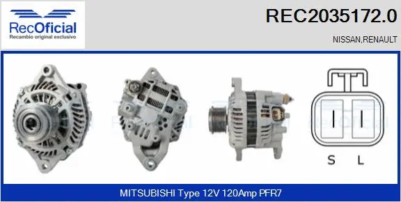 Alternator (REC2035172.0)