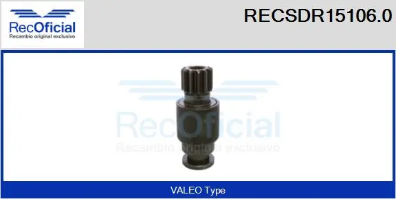 Pinion, starter (RECSDR15106.0)