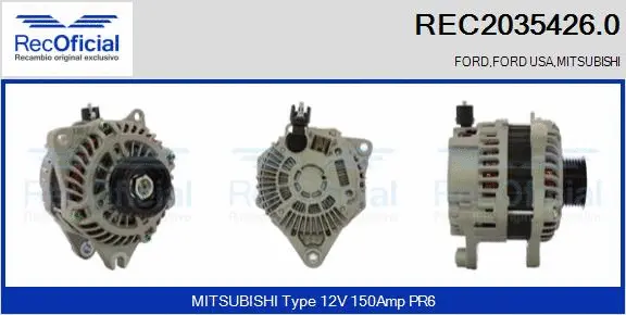 Alternator (REC2035426.0)