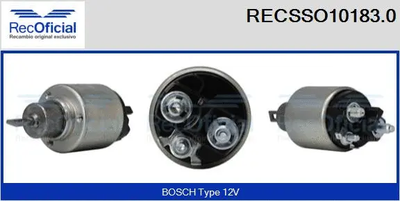 Solenoid Switch, starter (RECSSO10183.0)