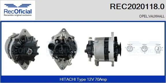 Alternator (REC2020118.0)