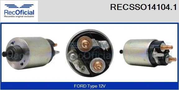 Solenoid Switch, starter (RECSSO14104.1)