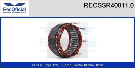 Stator, alternator (RECSSR40011.0)