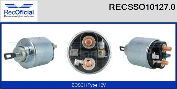 Solenoid Switch, starter (RECSSO10127.0)