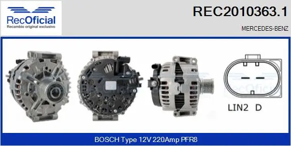 Alternator (REC2010363.1)