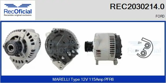 Alternator (REC2030214.0)
