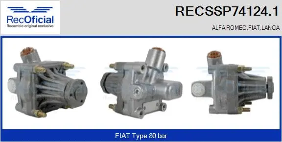 Hydraulic Pump, steering (RECSSP74124.1)