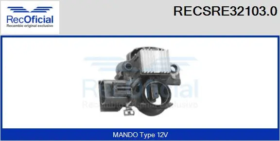 Alternator Regulator (RECSRE32103.0)