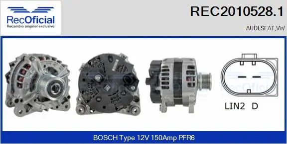 Alternator (REC2010528.1)