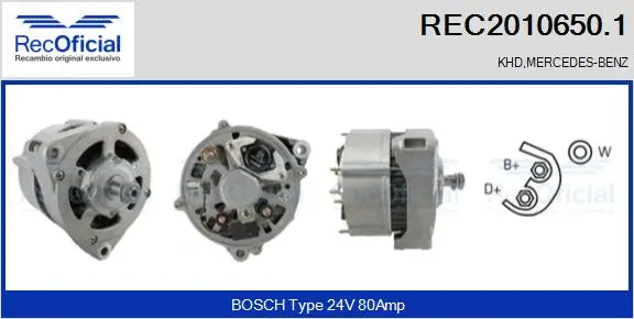 Alternator (REC2010650.1)