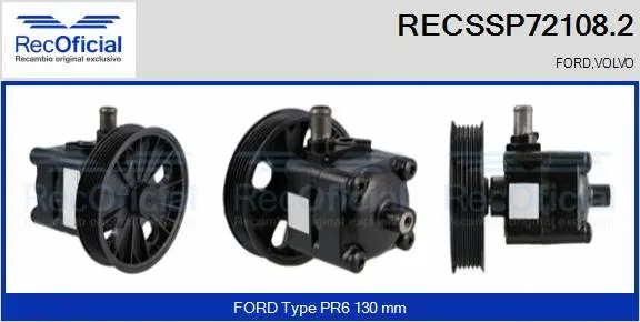 Hydraulic Pump, steering (RECSSP72108.2)