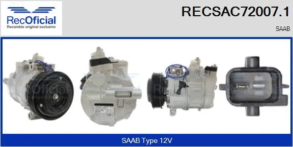 Compressor, air conditioning (RECSAC72007.1)