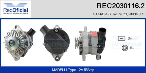 Alternator (REC2030116.2)
