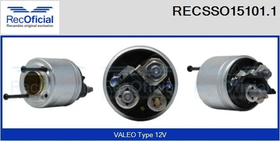 Solenoid Switch, starter (RECSSO15101.1)