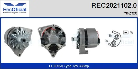 Alternator (REC2021102.0)