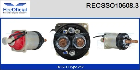 Solenoid Switch, starter (RECSSO10608.3)