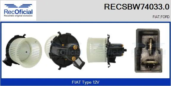 Interior Blower (RECSBW74033.0)