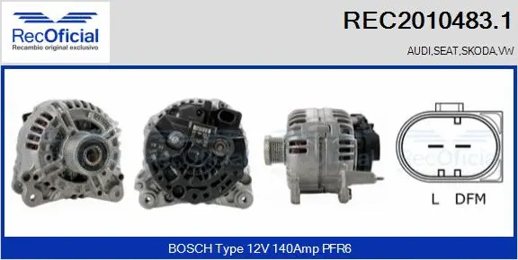 Alternator (REC2010483.1)