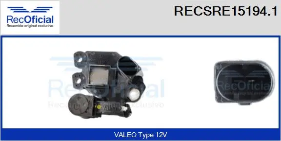 Alternator Regulator (RECSRE15194.1)