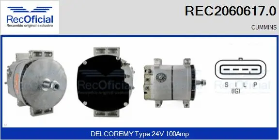 Alternator (REC2060617.0)