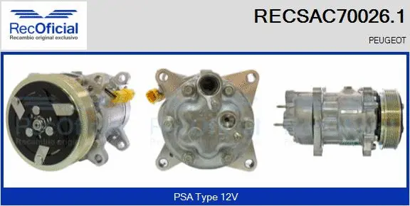 Compressor, air conditioning (RECSAC70026.1)