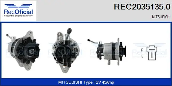 Alternator (REC2035135.0)