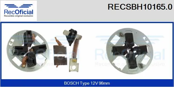 Holder, carbon brushes (RECSBH10165.0)