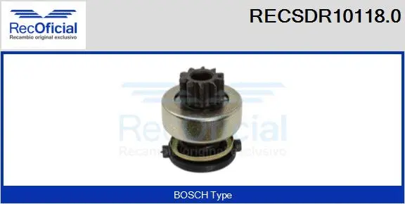 Pinion, starter (RECSDR10118.0)