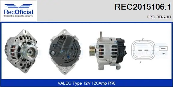 Alternator (REC2015106.1)
