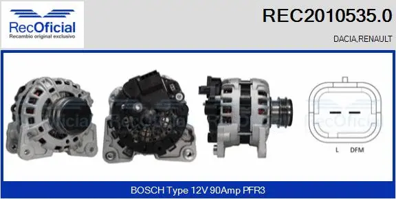 Alternator (REC2010535.0)