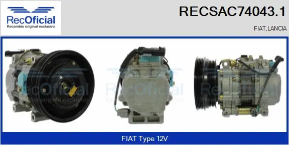 Compressor, air conditioning (RECSAC74043.1)