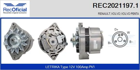 Alternator (REC2021197.1)