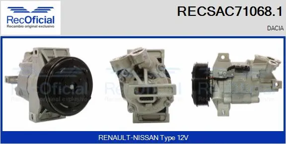 Compressor, air conditioning (RECSAC71068.1)