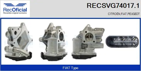 EGR Valve (RECSVG74017.1)