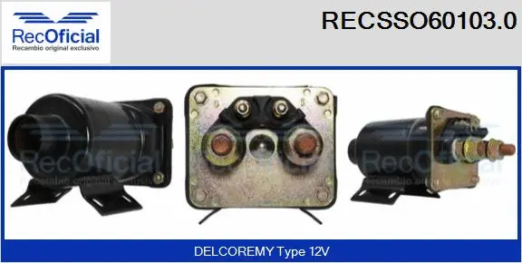 Solenoid Switch, starter (RECSSO60103.0)