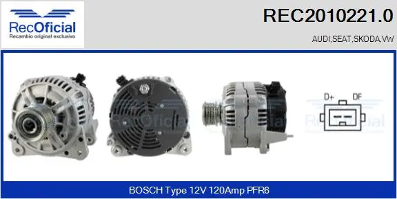 Alternator (REC2010221.0)