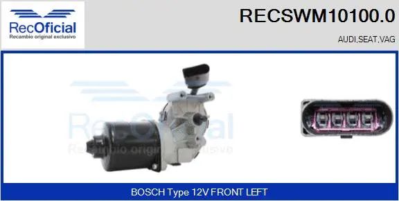 Wiper Motor (RECSWM10100.0)