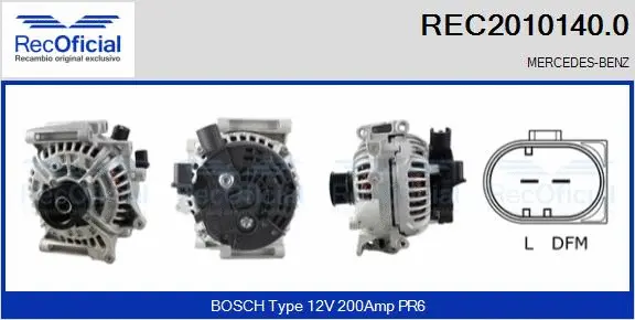 Alternator (REC2010140.0)