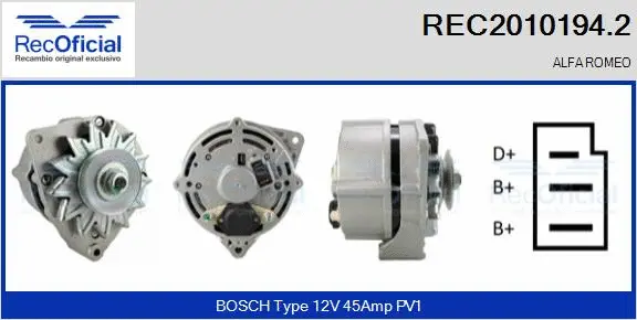 Alternator (REC2010194.2)