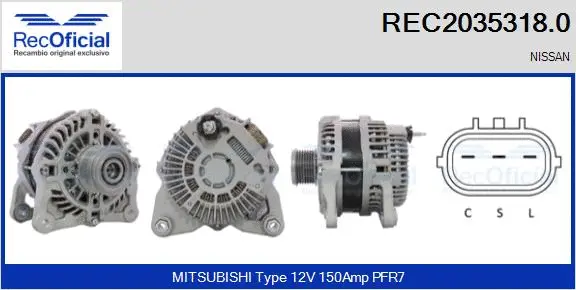 Alternator (REC2035318.0)