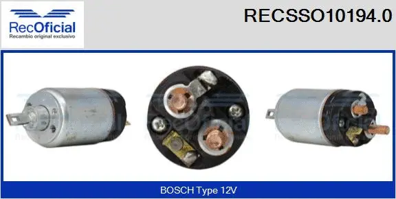 Solenoid Switch, starter (RECSSO10194.0)