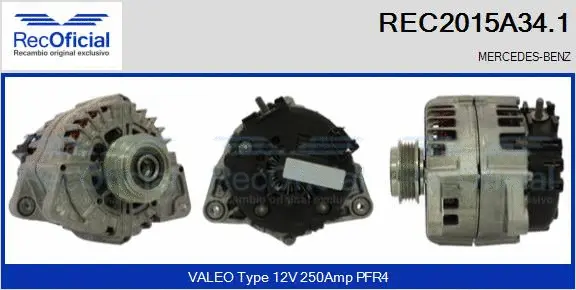 Alternator (REC2015A34.1)
