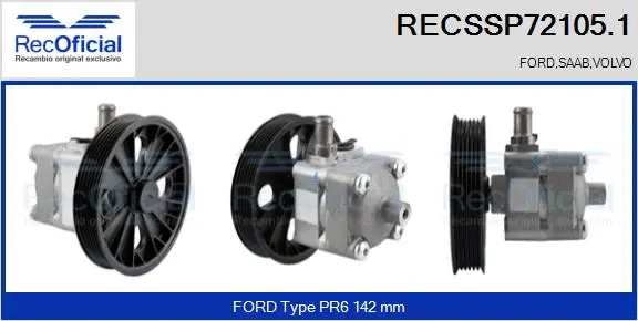 Hydraulic Pump, steering (RECSSP72105.1)