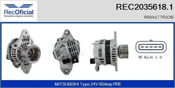 Alternator (REC2035618.1)