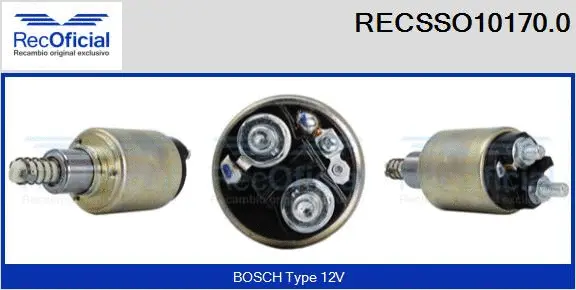 Solenoid Switch, starter (RECSSO10170.0)