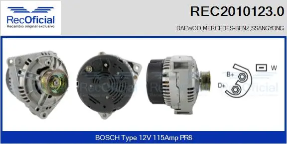 Alternator (REC2010123.0)