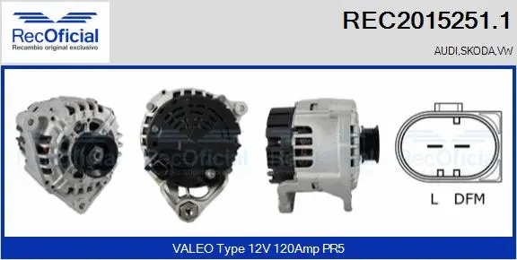 Alternator (REC2015251.1)