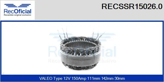 Stator, alternator (RECSSR15026.0)